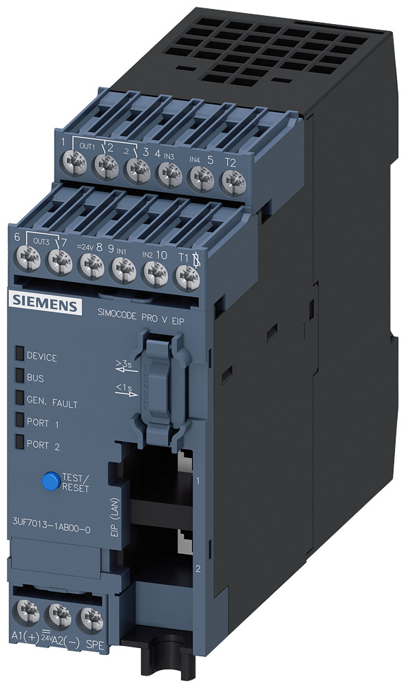 Siemens Basic Unit simocode pro V ethernet/ip media redundancy DLR web server
