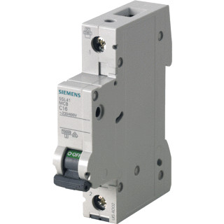 Siemens 5SL4 installatieautomaat B karakteristiek 4a 1P 1 beveiligd 1te