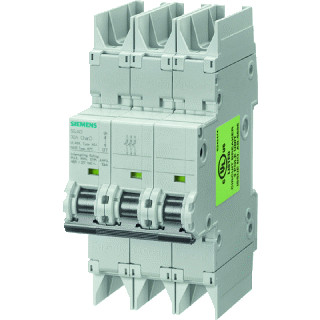 Siemens 5SJ4 installatieautomaat D karakteristiek 6a 3P 3 beveiligd 3te