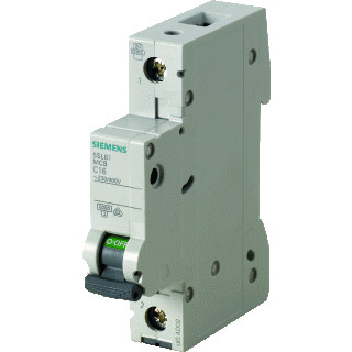 Siemens 5SL6 installatieautomaat B karakteristiek 32a 1P 1 beveiligd 1te