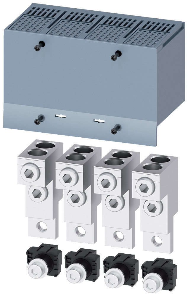 Siemens SENTRON 3VA9 Aansluitklem Voor ronde kabel 2 kabels 4 stuks toebehoren voor: 3va2 1