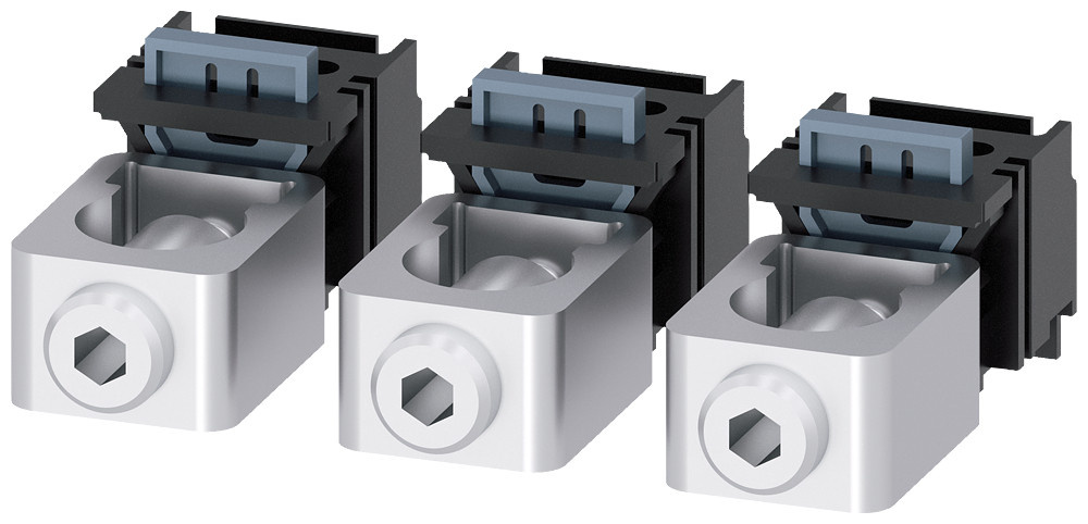 Siemens SENTRON 3VA9 Aansluitklem Voor ronde kabel 3 stuks toebehoren voor: 3va1 100/160