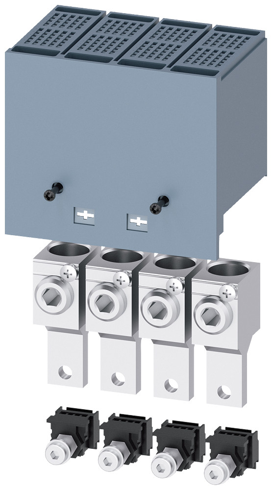Siemens Circular Conductor terminal, large, with control wire voltage tap, 4 U
