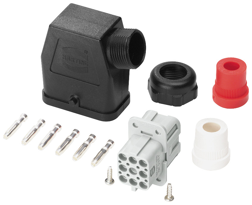 Siemens Connector Set, infeed 6 X 2.5 MM2, 9-pole, complete with PG16 cable en