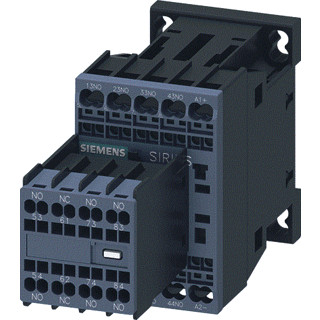 Siemens Cont.relay,7no+1nc,DC24V,diode