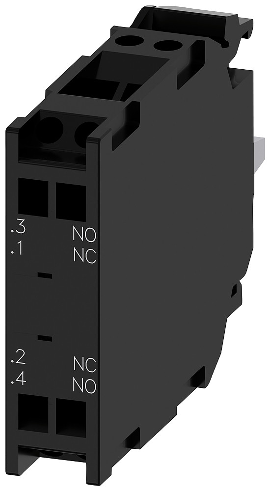 Siemens Contact Module with 2 contact elements, 1 no + 1 NC, gold-plated conta