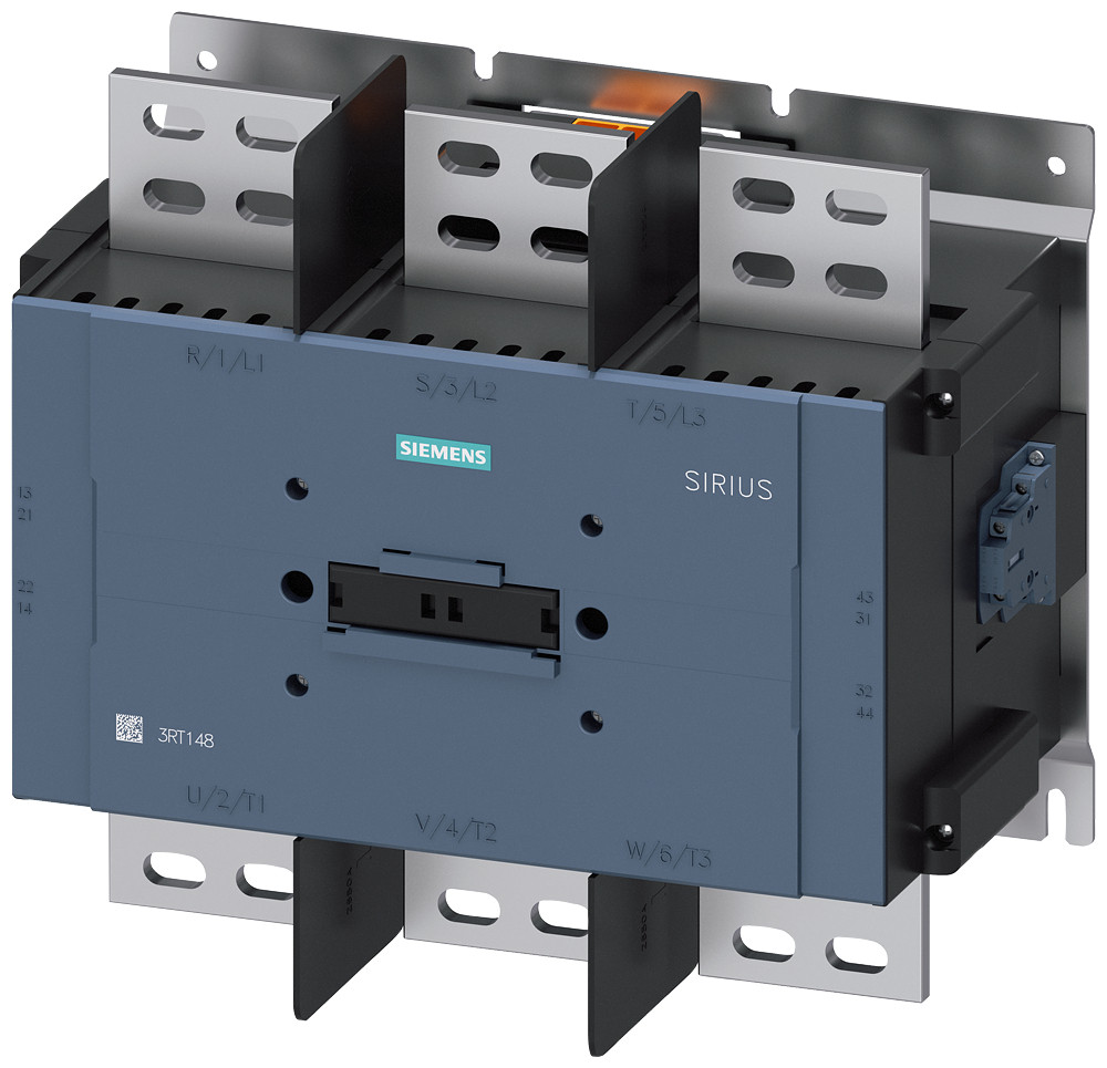 Siemens SIRIUS 3RT14 Contactor, ac-1, 1700 A, 3-polig, ac 100-240 V, DC 100-220 V, 2no+2nc,