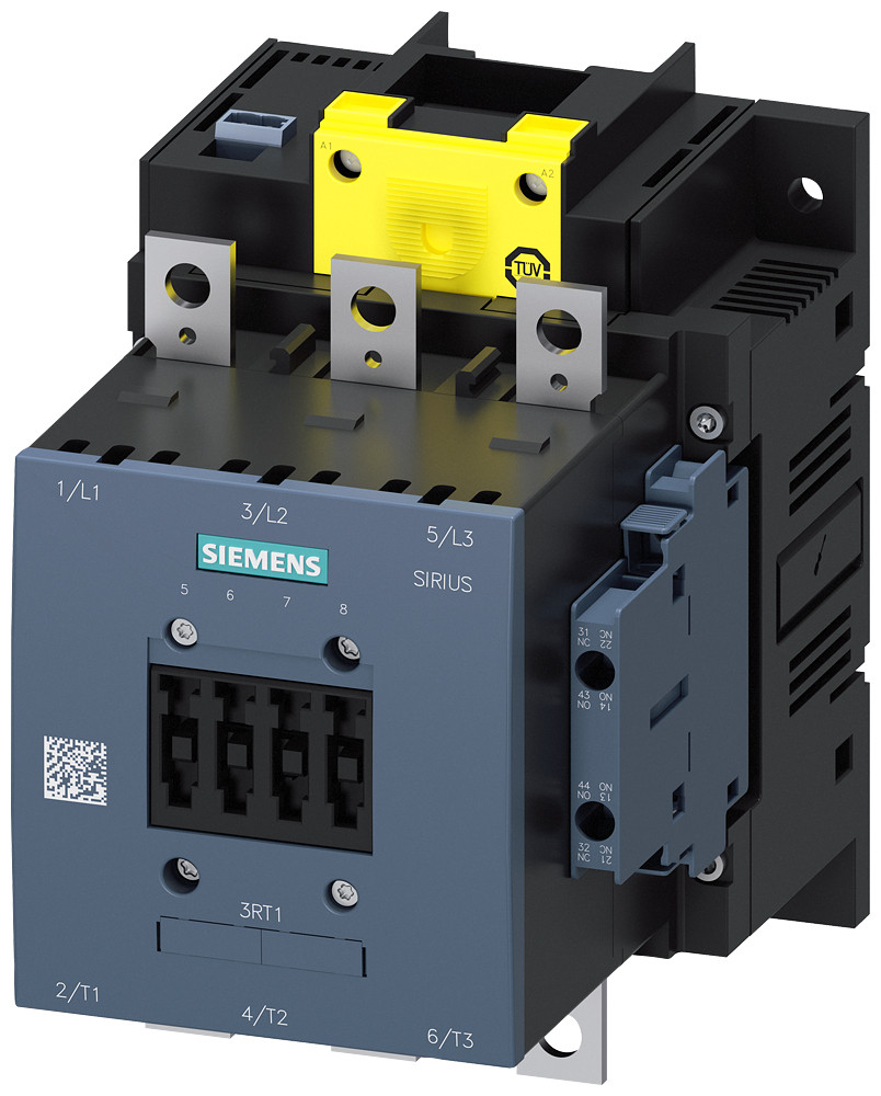 Siemens Contactor, ac-1, 275 A/690 V/40 °C, 3-pole, 200-277 V ac/DC, F-PLC-in,
