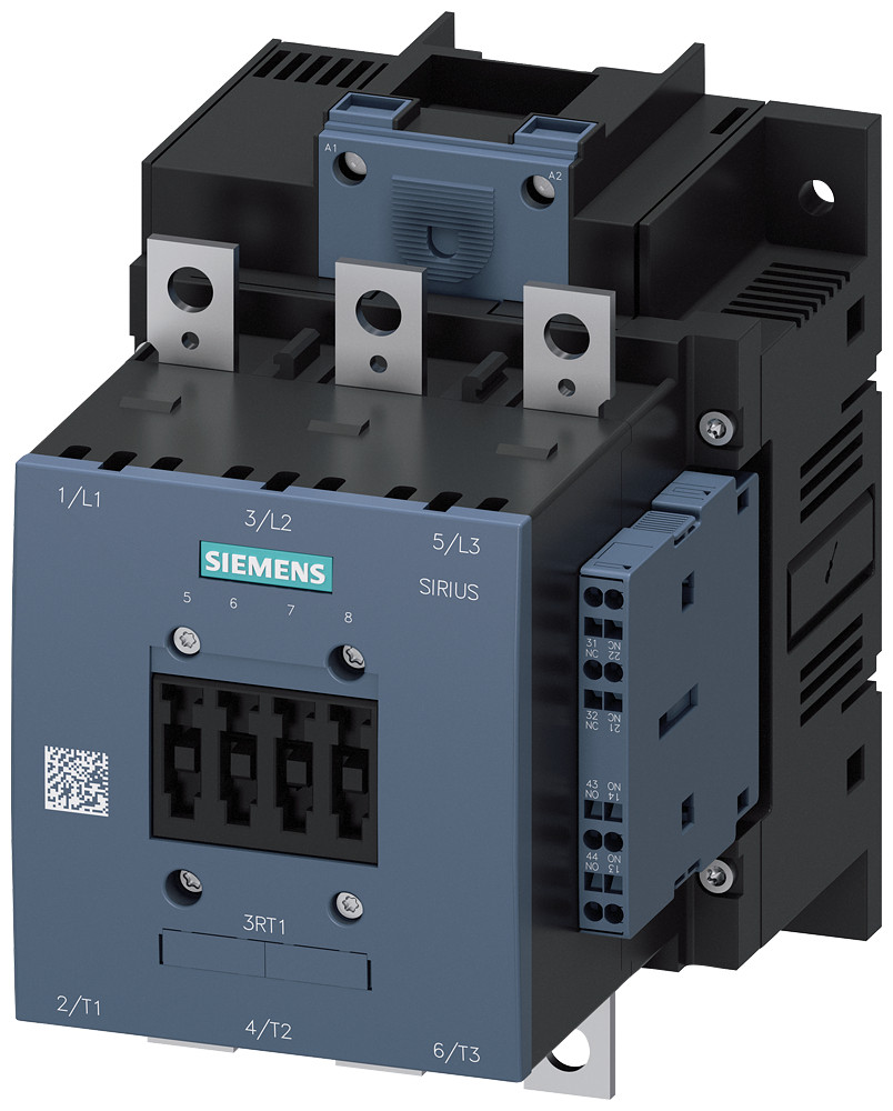 Siemens Contactor, ac-1, 275 A/690 V/40 °C, 3-pole, 220-240 V ac/DC, 2 no+2 NC