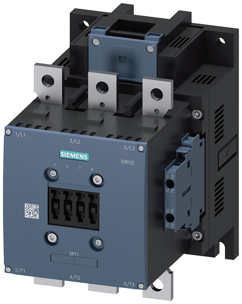 Siemens Contactor, ac-1, 400 A/690 V/40 °C, 3-pole, 500-550 V ac/DC, 2 no+2 NC