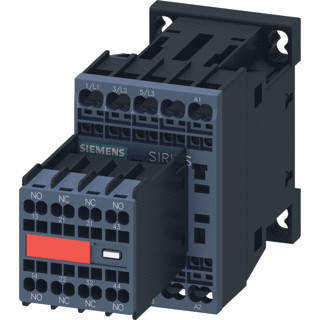 Siemens 3RT magneetschakelaar ac 4KW 9a ac3 veerklemaansluiting 3cont