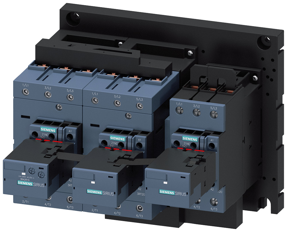 Siemens Contactor Assembly for star-delta (wye-delta) start, ac-3, 75 KW/400 V
