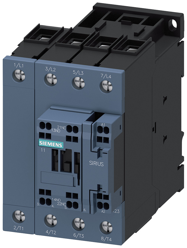 Siemens SIRIUS 3RT23 Contactor Voor spoorwegen, 4no, ac-1: 60 A, DC 24 V, 0,7-1,25*us, 4-po