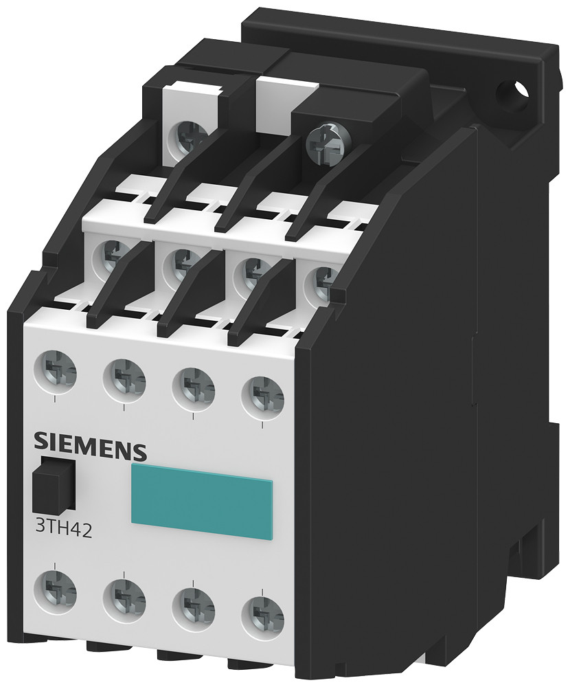 Siemens Contactor Relay 44e, 4 no + 4 NC, flat connector terminal, ac op., 24