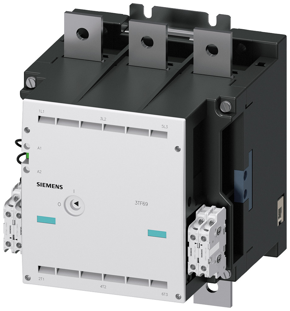 Siemens Contactor Size 14, 3-pole, ac-3, 450 KW, 400/380 V (690 V) (4 no + 4 N