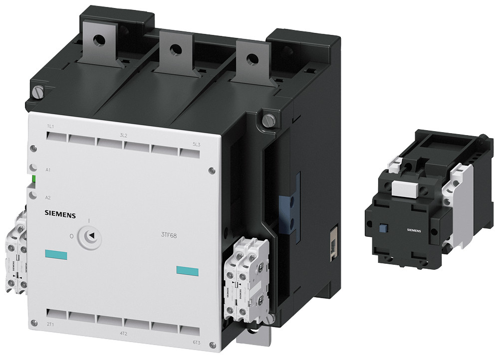 Siemens Contactor, size 14, 3-pole, ac-3, 335 KW, 400/380 V (690 V), 3 no + 3