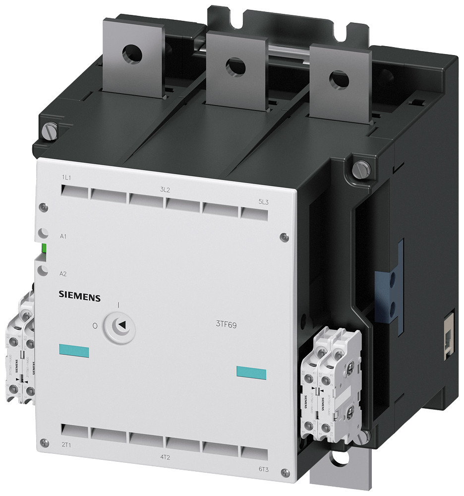 Siemens 3TF6 Contactor Bouwgr. 14, 3-pol., ac-3, 450 KW, 400/380 V (1000 V) (4no+4n