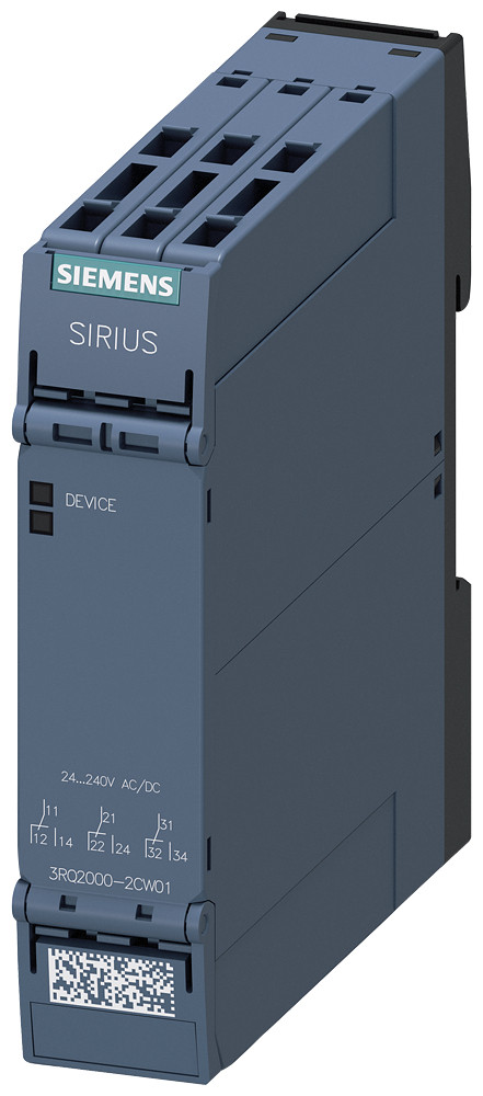 Siemens SIRIUS 3RQ2 Koppelrelais In industriebehuizing, 3 W, ac/DC 24-240 V, veerkooiaansl