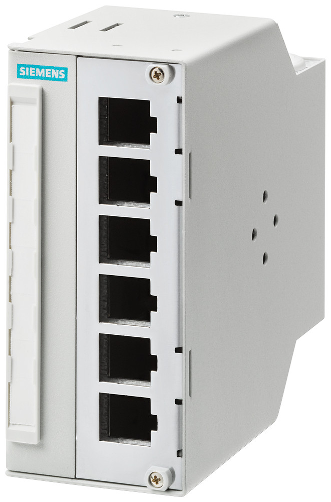Siemens Cu / fo modular outlet, up to 6 ie RJ45 keystone / fo LC coupler on di
