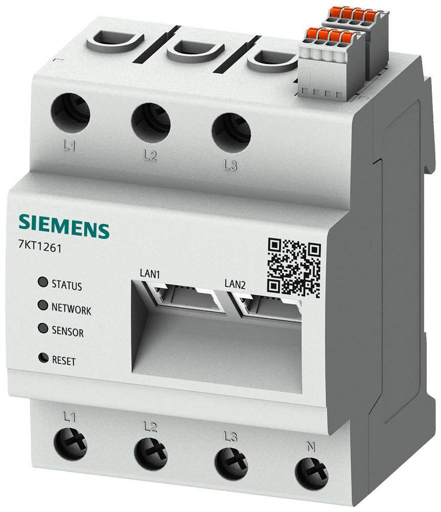 Siemens SENTRON 7KT PAC1200 Datamanager, 3-fasig meetapparaat, max. 96 verbruikers, geïntegreerde
