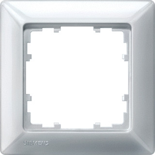 Siemens Delta afdekraam 1V horizontaal en verticaal crèmewit (elektrowit) ip20