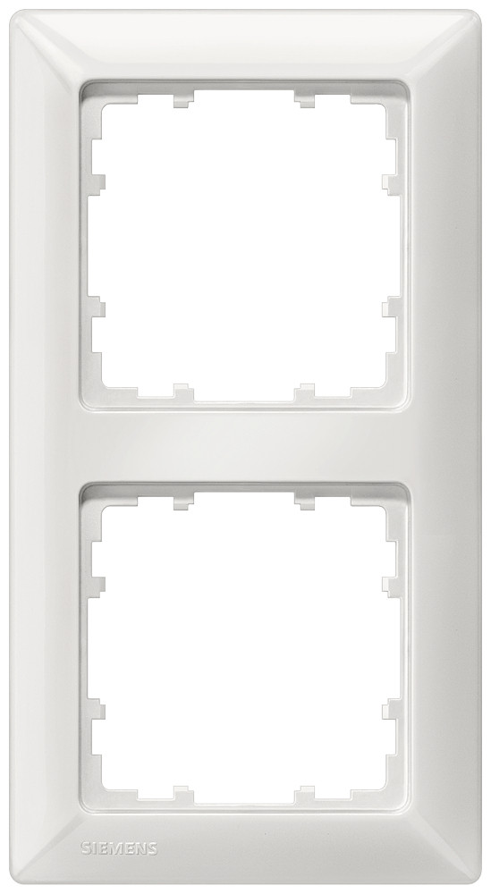 Siemens Delta afdekraam 2V horizontaal en verticaal aluminium ip20