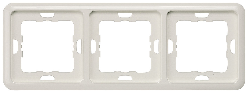 Siemens Delta afdekraam 3V horizontaal en verticaal antraciet ip20