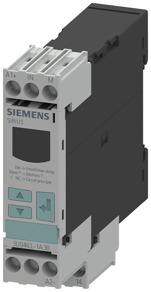 Siemens Digital Monitoring relay voltage monitoring, 22.5 MM from 10-600 V ac/