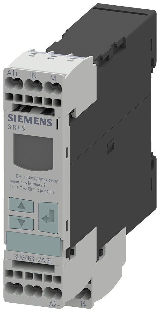 Siemens Digital Monitoring relay voltage monitoring, 22.5 MM from 10-600 V ac/