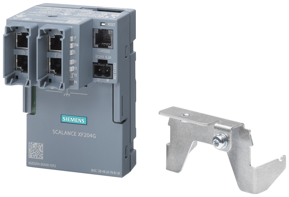 Siemens Din Rail holding plate for scalance XF204G for mounting on din rail