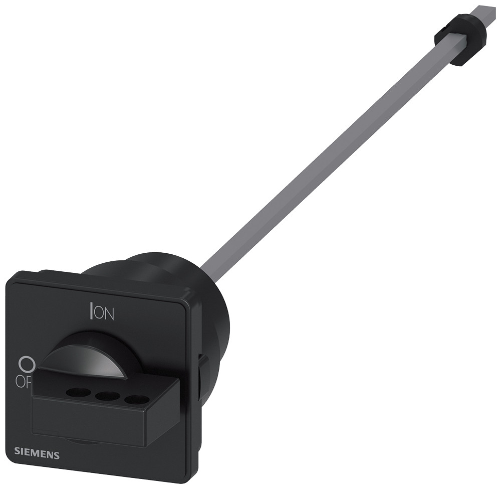 Siemens Door-Coupling rotary operating mechanism, black, 66x66 MM for four-hol