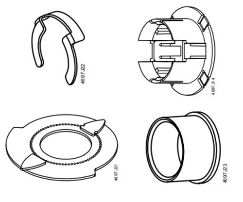 Siemens E-luchtklepaandrijving Accessoireset, gib/GBB/gca