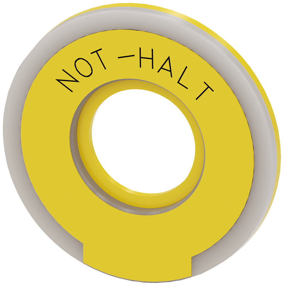Siemens Em. stop backing plate illum. yellow