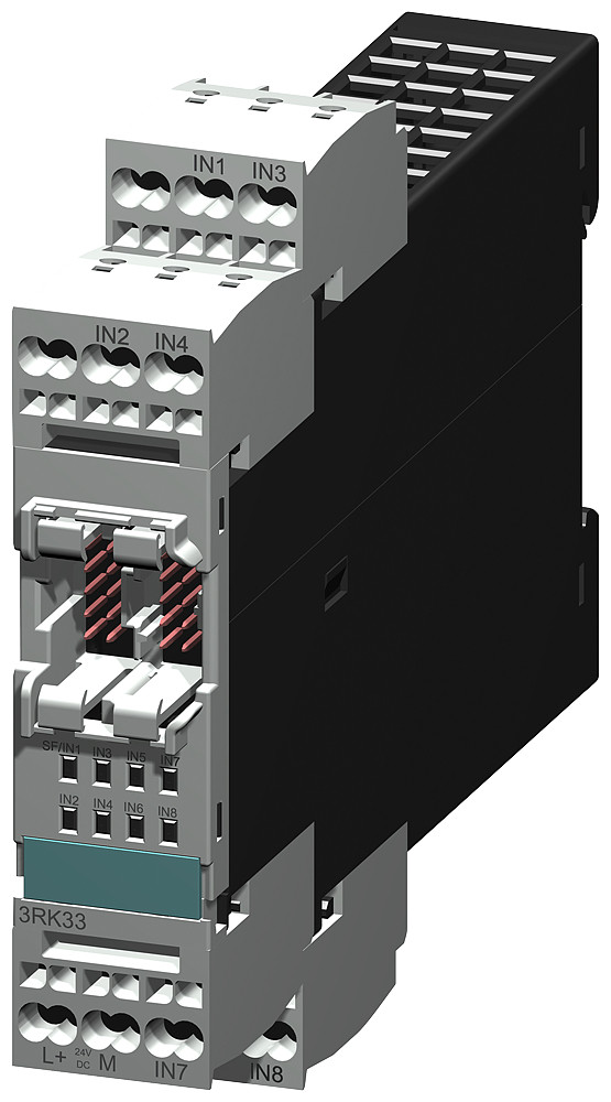 Siemens SIRIUS 3RK3 Uitbreidingsmodule 3RK33 voor modulair veiligheidssysteem 3RK3 8 di, D