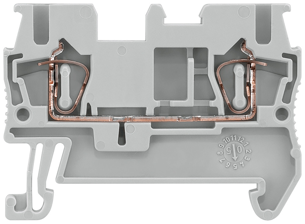 Siemens 8WH2000 verbindingsrijgklem 4MM² eendr. 4MM² meerdr. grijs
