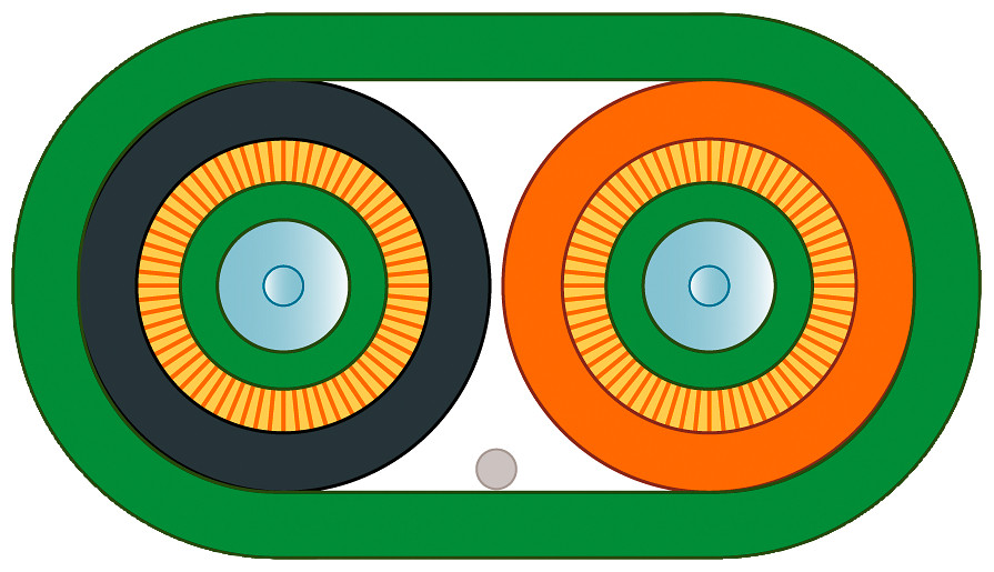 Siemens Fo Standard cable GP 50/125/1400 (om2), glass, MM, 2X LC, 200 M