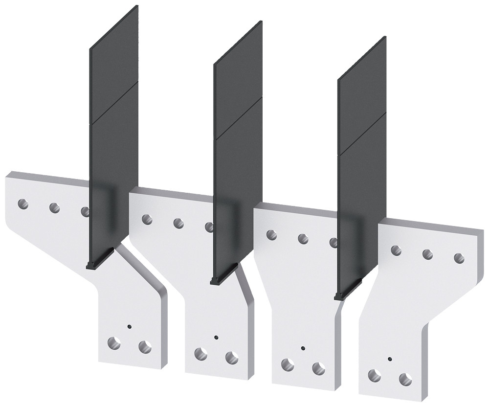 Siemens Front Bus connectors broadened, 4 units, accessory for: 3va15/25 1000