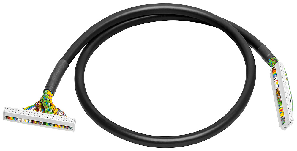 Siemens Fully modular connection Round Cable 40-pin, 40 pole and 50 pole with idc connector, L= 2.5M