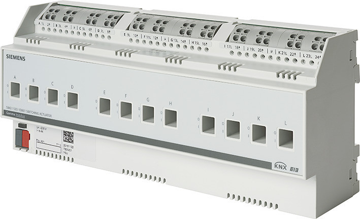 Siemens GAMMA INSTABUS KNX Switching Actuator 12 X ac 230 V, 6 ax, C-load