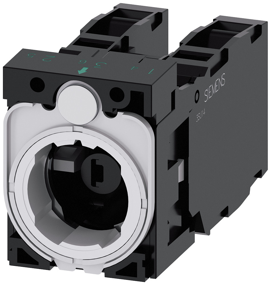 Siemens SIRIUS ACT 3SU1 Houder Voor 3 modules, 1no+1nc, 1no+1nc, led-module, blauw, ac/DC 6-24