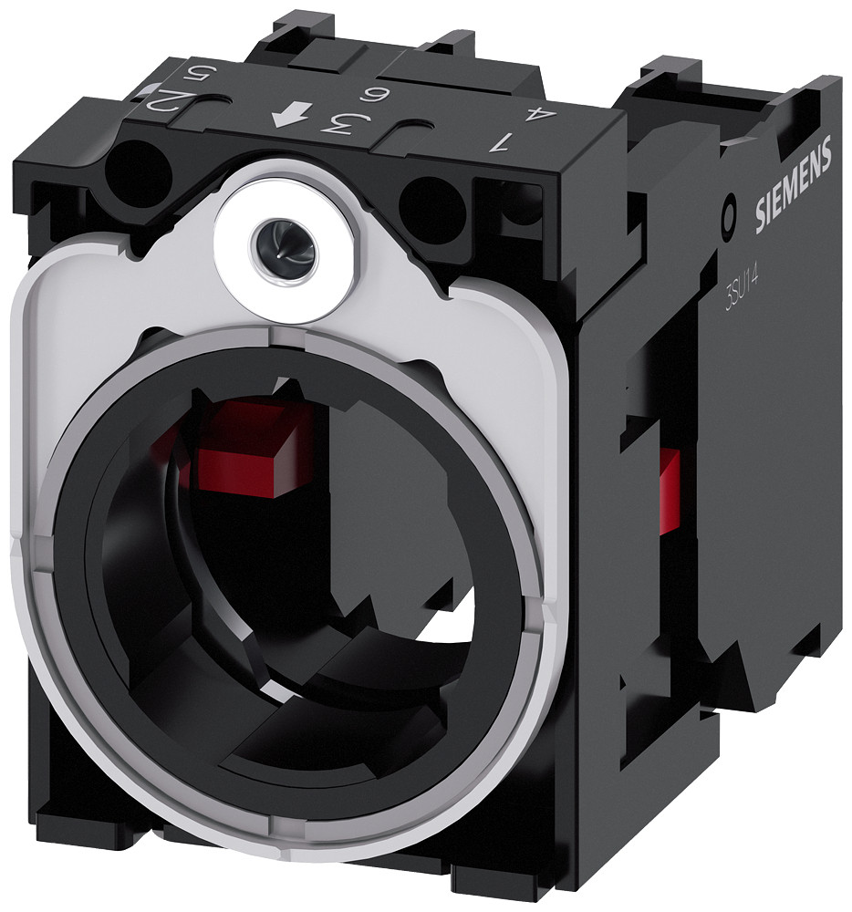 Siemens SIRIUS ACT 3SU1 Houder Voor 3 modules, metaal, 1NC, 1NC, schroefaansluiting