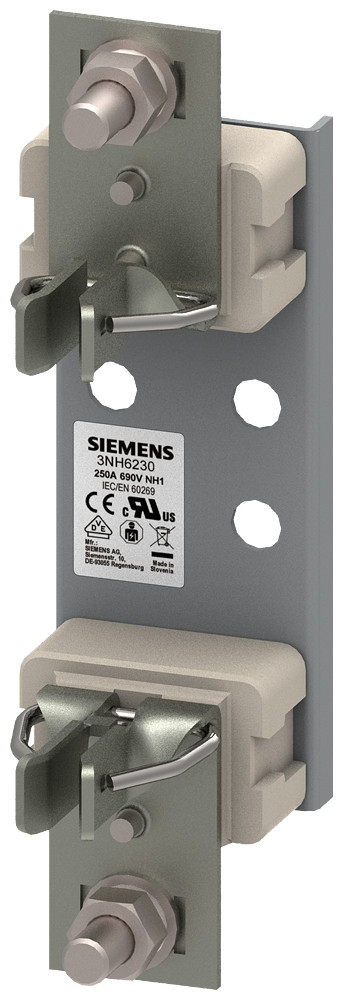 Siemens LV HRC fuse base ceramic frame size 1 1-pole 250 A 690 V (1000 V)