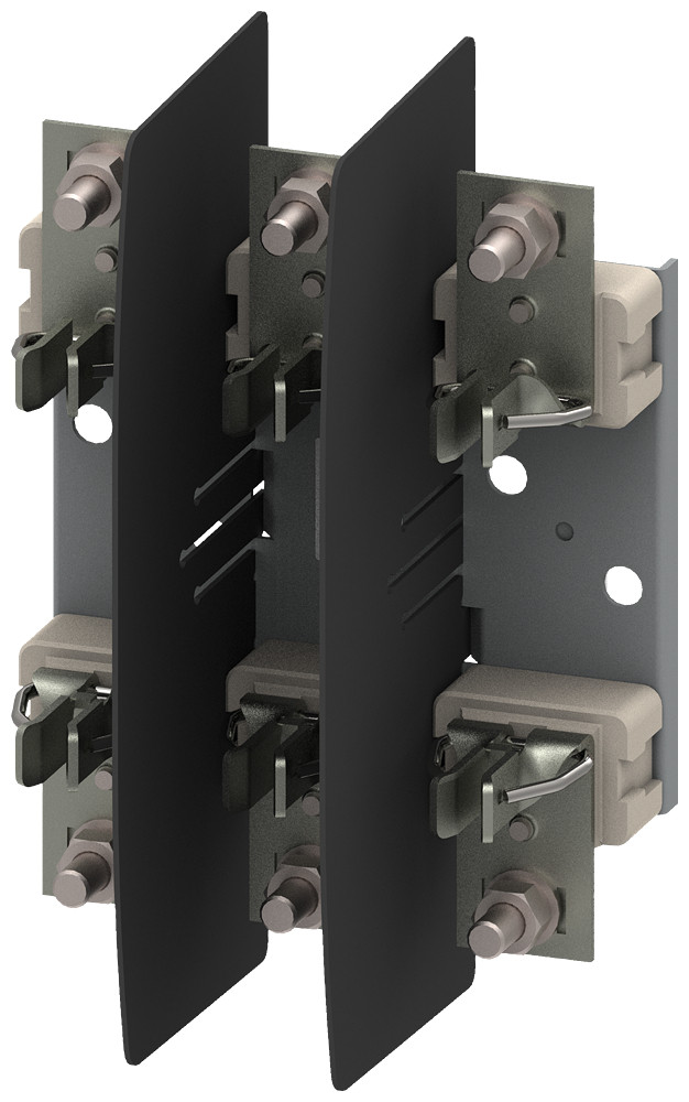 Siemens LV HRC fuse base ceramic frame size 1 3-pole 250 A 690 V (1000 V)