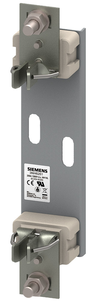 Siemens SENTRON 3NH6 LV HRC fuse base ceramic frame size 1XL 1-pole 250 A 1500 V flat conne
