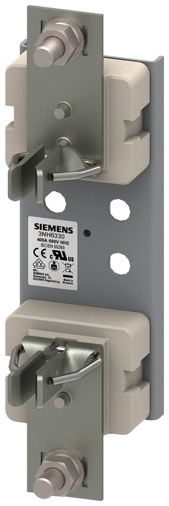 Siemens LV HRC fuse base ceramic frame size 2 1-pole 400 A 690 V (1000 V)
