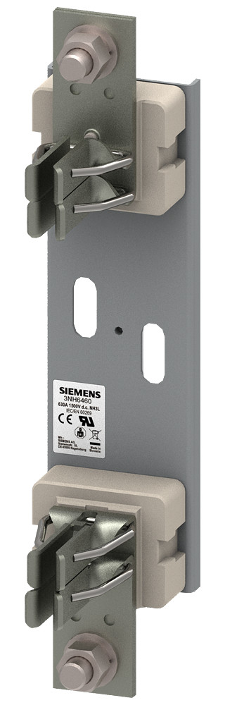 Siemens LV HRC fuse base ceramic frame size 3L 1-pole 630 A 1500 V flat connec