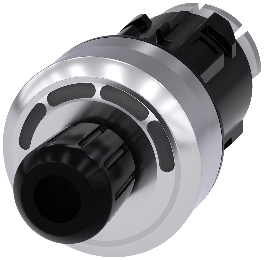 Siemens SIRIUS ACT 3SU1 Id-Sleutelschakelaar, 22 MM, rond, metaal, hoogglans, zwart, rfid, O-I
