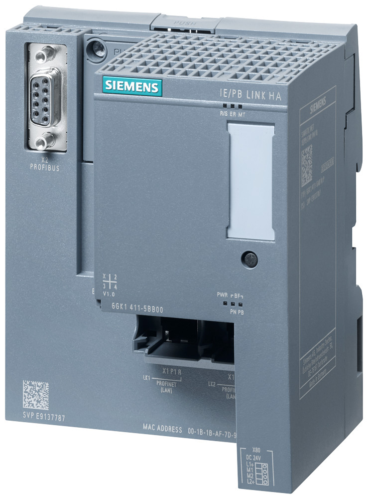 Siemens Ie/PB link ha, gateway between ie and profibus, with PN io functionali