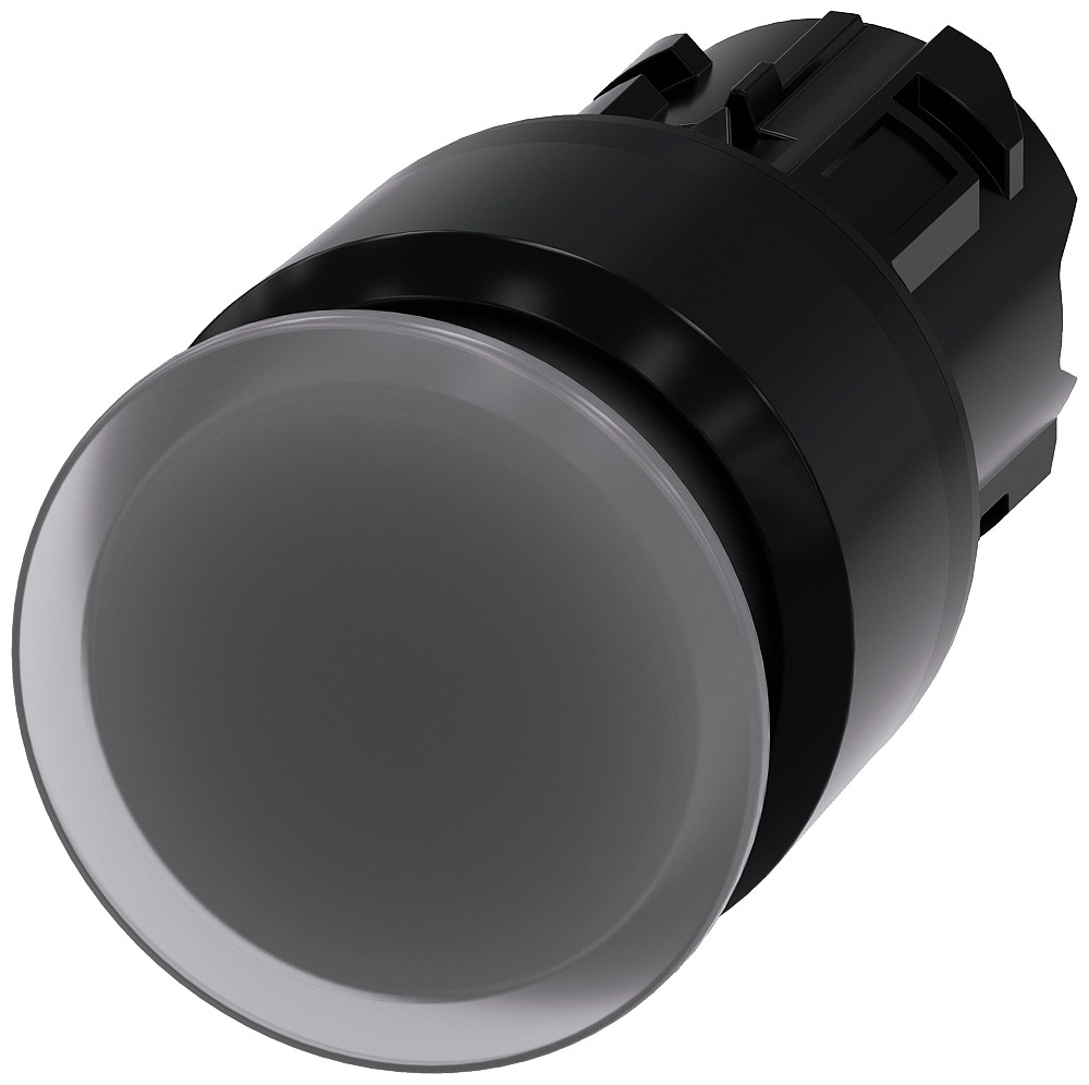 Siemens Verlichte paddestoeldrukknop 30MM vast trekontgrendeling transparant ip69k