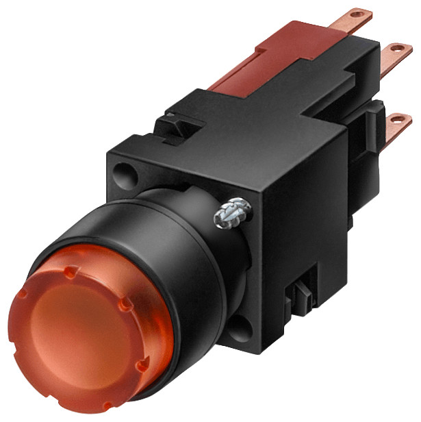 Siemens Illuminated Pushbutton, 16 MM, round plastic